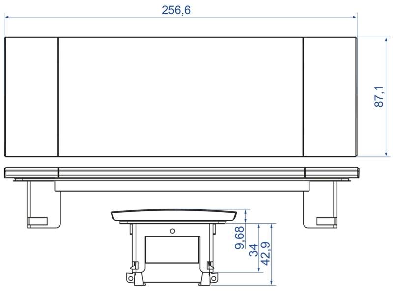 Bachmann Power Frame Cover 3-fach 915.033 Maße