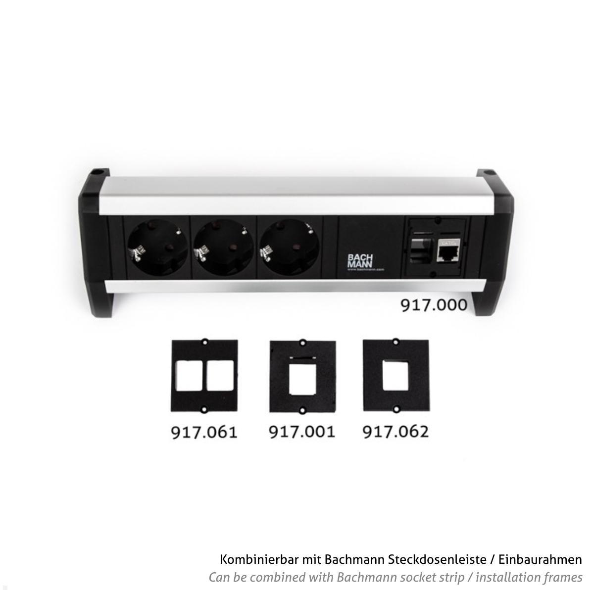 TecLines TKM004W Keystone Modul HDMI 2.0 4K Buchse/Buchse, weiß, kombinierbar mit Bachmann Einbaurahmen / Steckdosenleiste